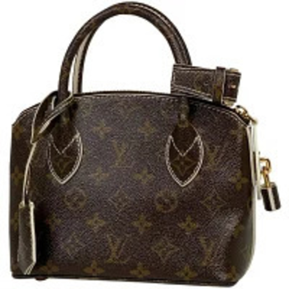 Louis Vuitton Lockit Shiny Handbag Monogram Brown
